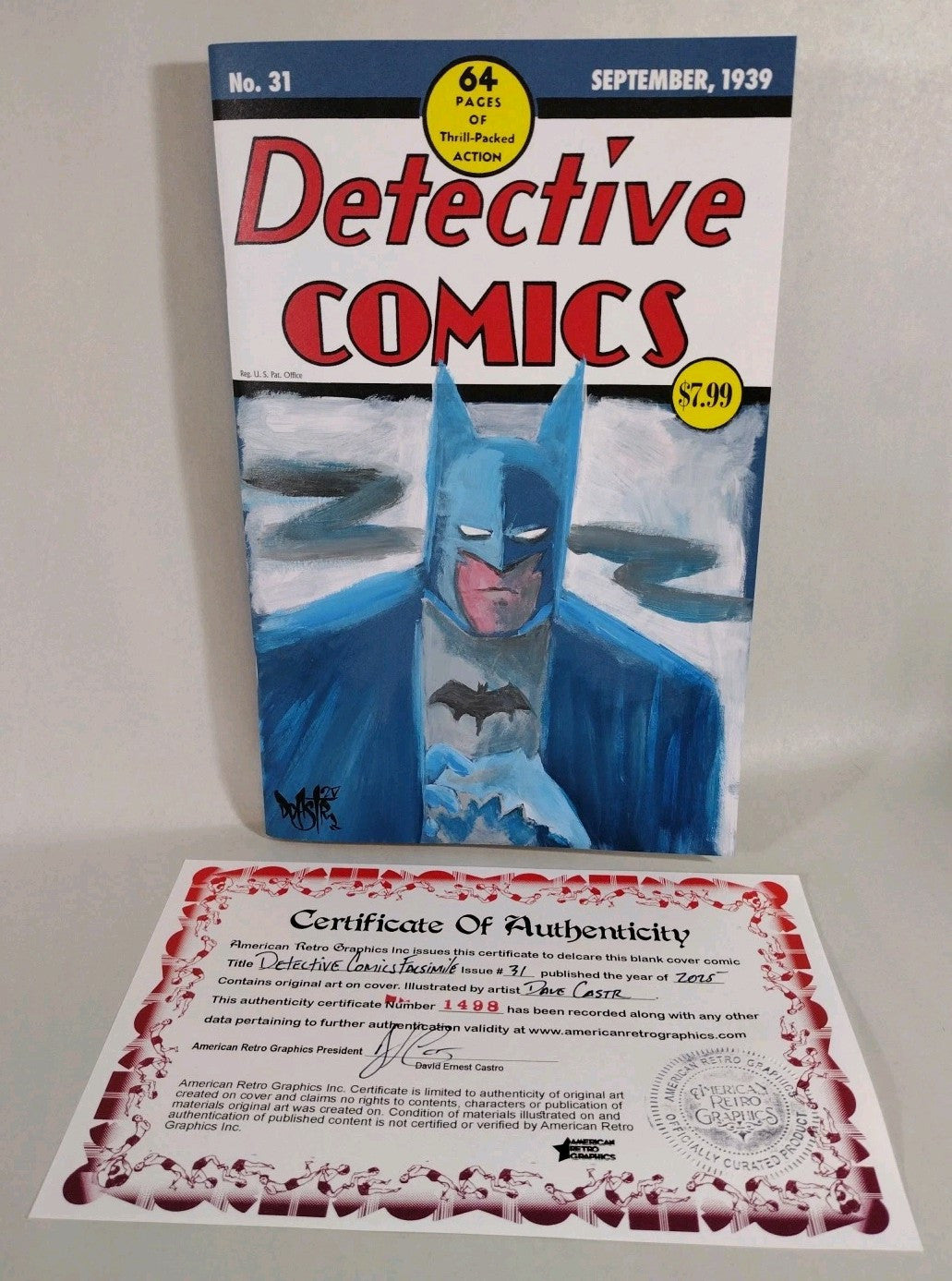 Detective Comics #31 (2024) DC Sketch Cover Variant W Original Dave Castr Art
