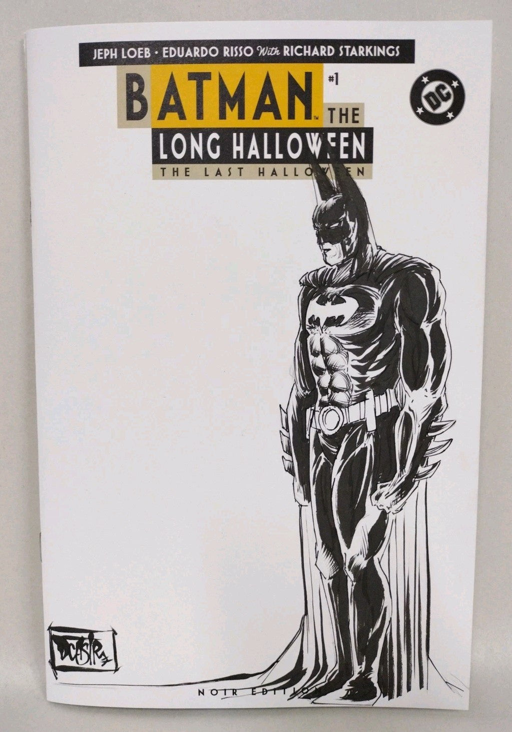 Batman Long Halloween Noir Ed #1 (2025) Sketch Var Comic W Original DCastr Art