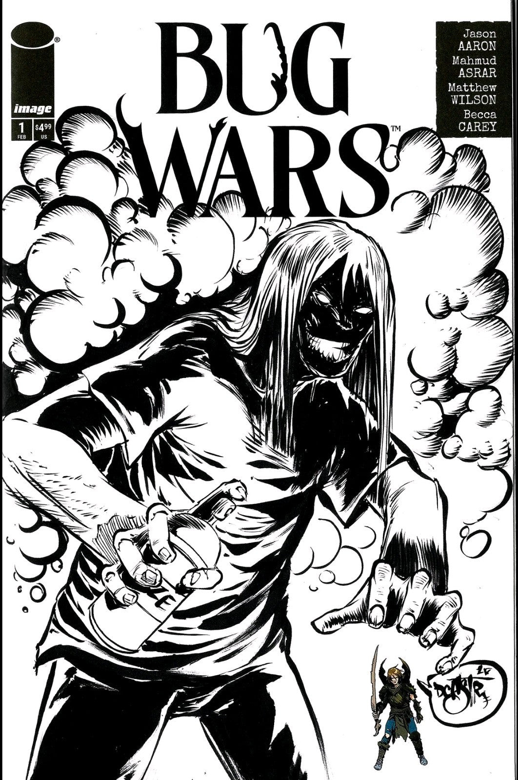 Bug Wars (2025) Image Comic Sketch Cover Variant W Original Dave Castr Art