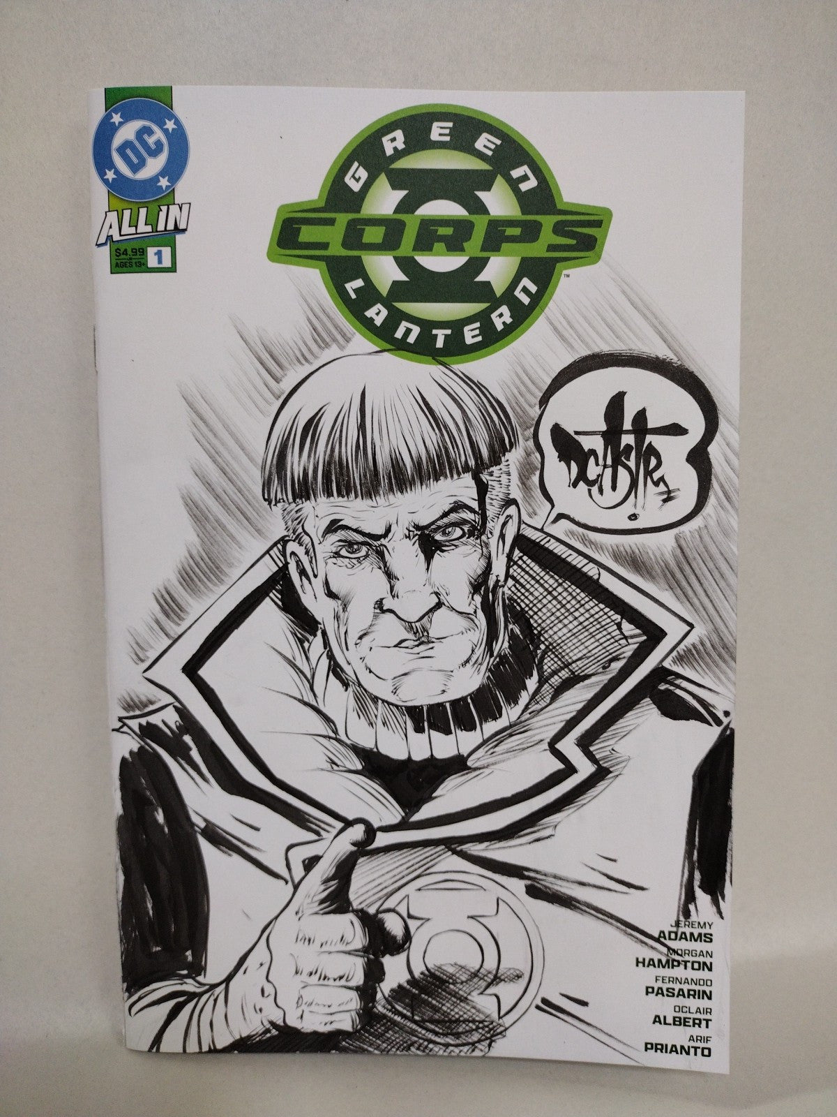 Green Lantern Corps #1 (2025) DC Comic Sketch Cover Var W Original DCastr Art