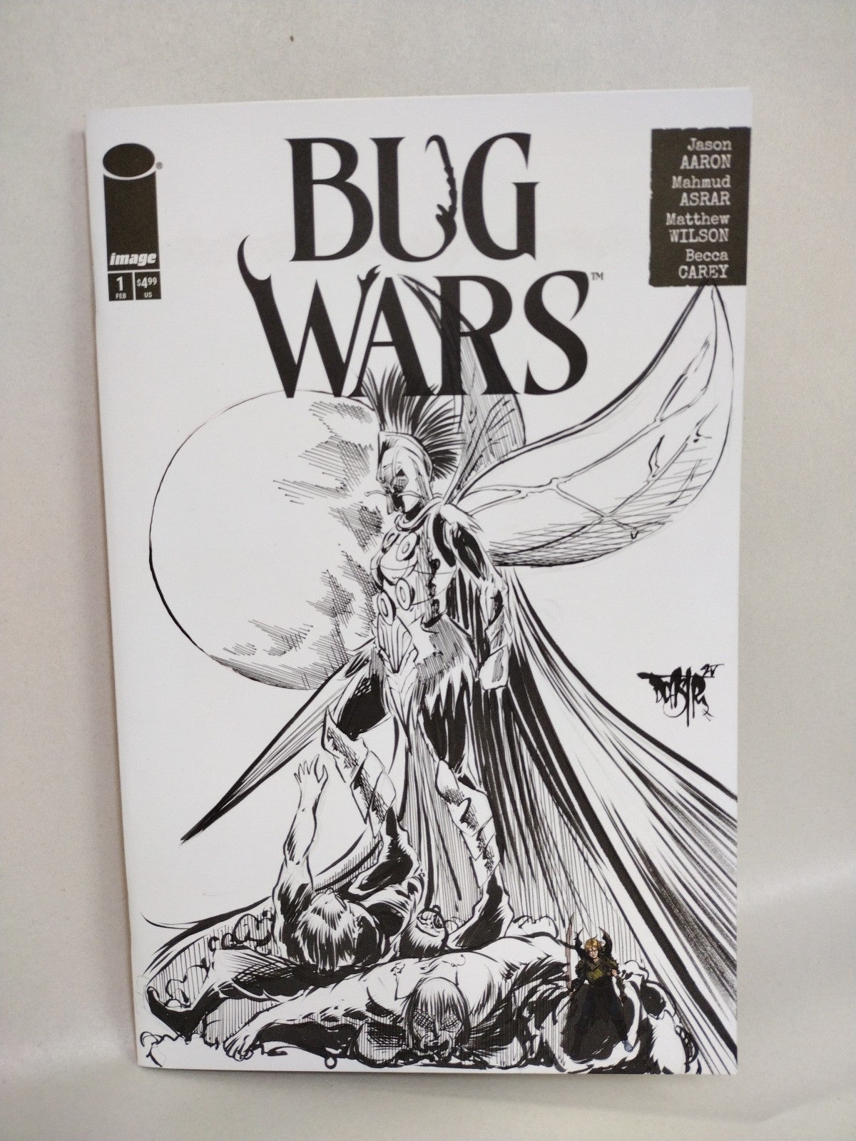 Bug Wars #1 (2025) Image Comic Sketch Cover Variant W Original Dave Castr Art